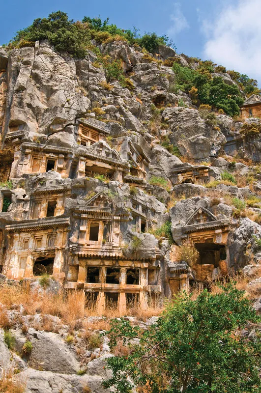 Lycian-tombs-Myra-Turkey